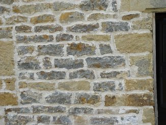 Oorspronkelijk bronbeeld bij Buitenmuren van natuursteen voegen